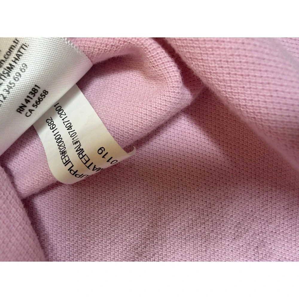 Polo Ralph Lauren Custom Slim Fit Polo Shirt Women's M Pink Big Pony Rugby USA